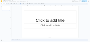 Google Presentation Screenshot